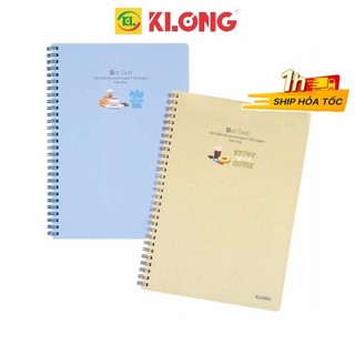 Sổ Klong B5 120 trang Dot gird bìa nhựa gáy lò xo kép ánh ngọc VPPKLONG, vở Klong MS 578
