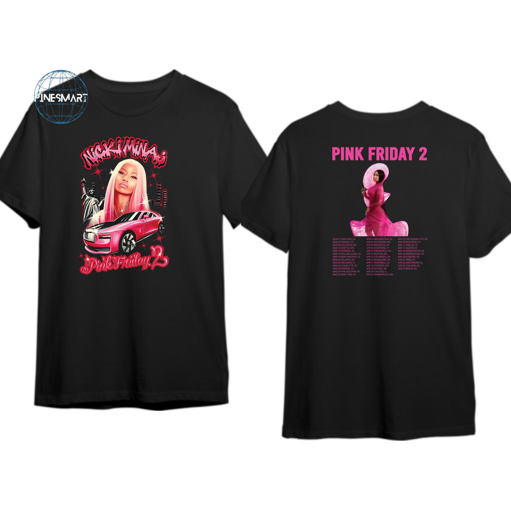 Áo thun Nicki Minaj Pink Friday 2 Tour 2024, Áo thun buổi hòa nhạc dành cho người hâm mộ Nicki Minaj