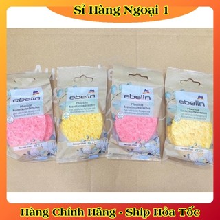 Miếng bọt biển rửa mặt Ebelin Đức - Mẫu mới Đủ Bill