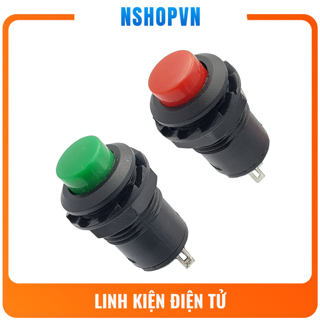 Nút nhấn tự giữ DS-425A (xanh, đỏ)