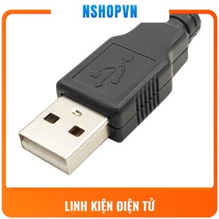 Đầu usb type a đầu đực 4p kèm vỏ