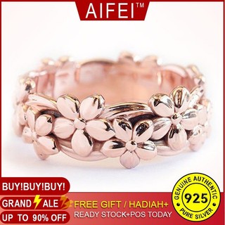 Nhẫn hoa mạ bạc 925 mạ vàng 18K cho nữ R1115