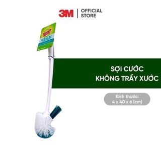 Cọ toilet 2 đầu chổi 3M™ Scotch-Brite®, chống trầy, đầu cọ dễ thay mới, 1 cây, Giúp làm sạch mọi ngóc ngách của bồn cầu