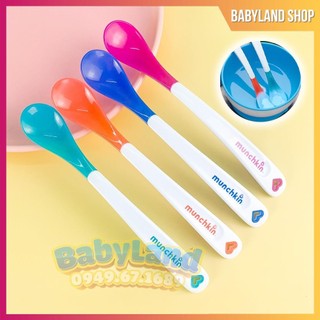 Thìa mềm báo nóng Munchkin - muỗng báo nóng Munchkin cho bé ăn dặm