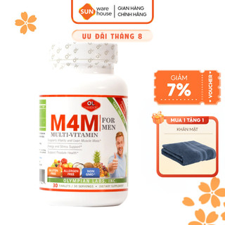 Viên Uống Bổ Sung Vitamin Cho Nam Giới Olympian Labs M4M Multi-Vitamin For Men 30 Viên