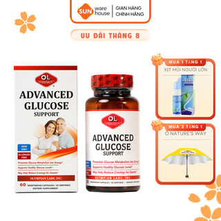 Viên Uống Hỗ Trợ Ổn Định Đường Huyết Olympian labs Advanced Glucose Support 60 Viên