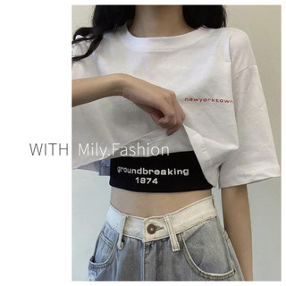 Set Áo Thun Tay Dài + Áo tank top Màu Đen Cá Tính Cho Nữ
