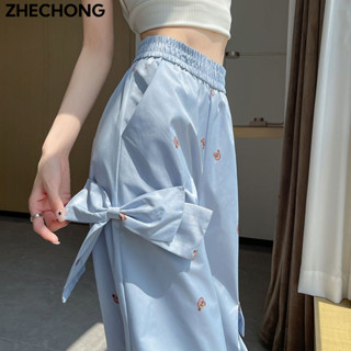 ZHECHONG quần ống rộng Quần Túi Hộp chic unique Durable INS WFK2480HKC 34Z240822