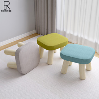 Reitingesmall Phân Hộ Gia Đình Thấp Ghế Nhỏ Giày Thay Đổi Phân Ngồi Mềm Ghế Vuông Ghế Ngắn Mềm Ghế Phân Ghế Bằng Gỗ Internet Người Nổi Tiếng Phòng Khách Bàn Cà Phê