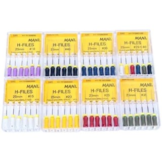6 Cái / hộp Tệp nội nha-Hedstrom Nha khoa H-File 21 / 25mm Thép không gỉ Endo Tập tin