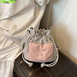 Túi đeo vai có túi, Túi đeo chéo nhẹ, Túi dây rút Mini Oxford công suất lớn Unisex