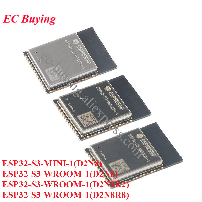 2 Cái / lốc ESP32-S3-WROM-1 ESP32-S3-MINI-1 ESP32-S3 ESP32-S3R2 ESP32-S3R8 Mô-đun không dây 5.0 tươn