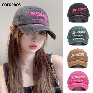 COFORDOS Mũ bóng chày, Mũ chống nắng Hip Hop thoáng khí, Mũ Snapback ngoài trời thêu Cotton thông thường