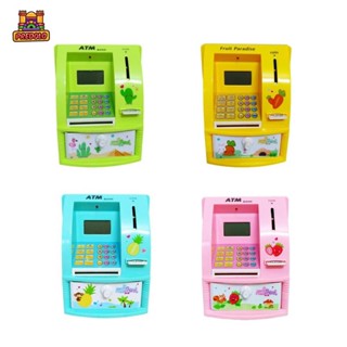 Predolo Kids ATM Piggy Bank có thẻ, mật khẩu, Nhận dạng, Hóa đơn nạp tiền, Máy tính cân bằng Đồ chơi Money Bank cho lứa tuổi 3 + Quà tặng cho trẻ em