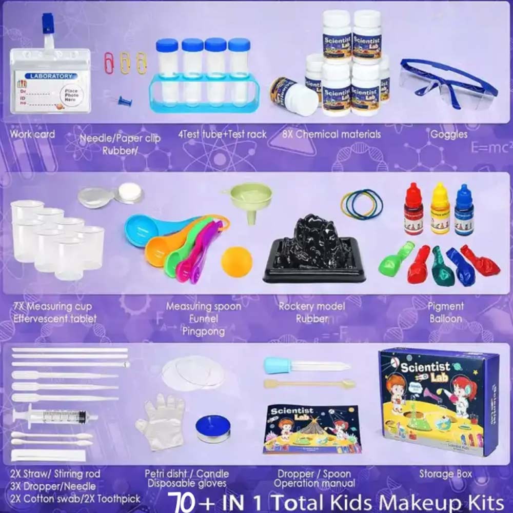 70 Lab Experiments Science Kits for Kids STEM Educational Learning Scientific Birthday Gifts 6 -12 Y