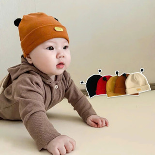 Mũ Nón Sơ Sinh Tai Ong Cho Bé Trai Bé Gái 0-3 Tháng Chất Cotton 2 Lớp Co Dãn Mềm Mịn, Xinh Xắn, Giữ Ấm Đầu Cho Bé