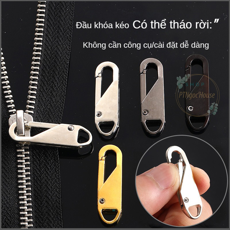 Móc Khóa Kéo Thay Thế Đa Năng Bằng Kim Loại Có Thể Tháo Rời Tiện Dụng