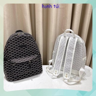 Balo da nam nữ đi học, Cặp da đi học EDM họa tiết Vảy Rồng size 40 quai to có đệm mút