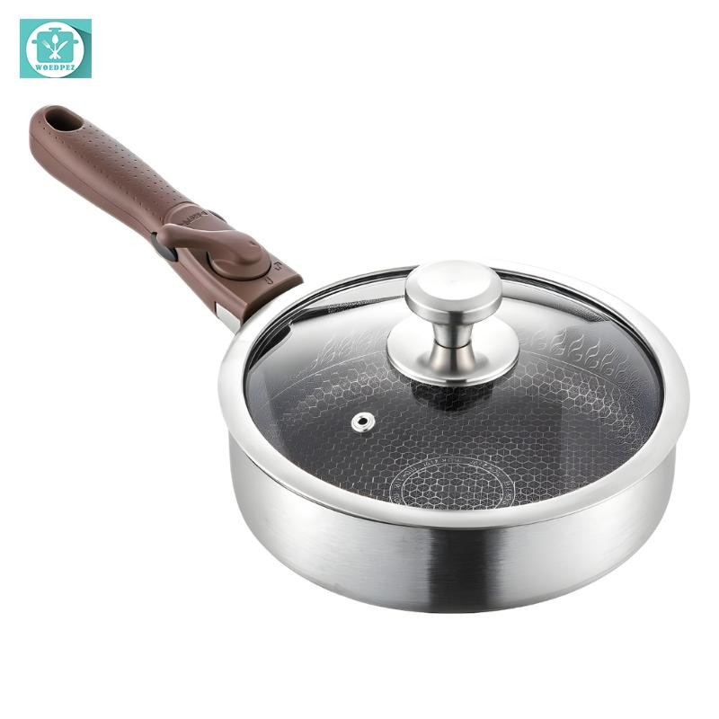 Woedpez 316 Chảo chống dính bằng thép không gỉ Chảo chống dính Chảo chiên chống dính