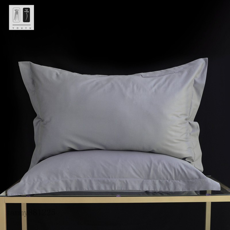 ST-Vỏ gối cực lớn 60 * 90 Vỏ gối bông nguyên chất Vỏ gối trơn Vỏ gối 55 * 80 Vỏ gối bánh mì Vỏ gối x