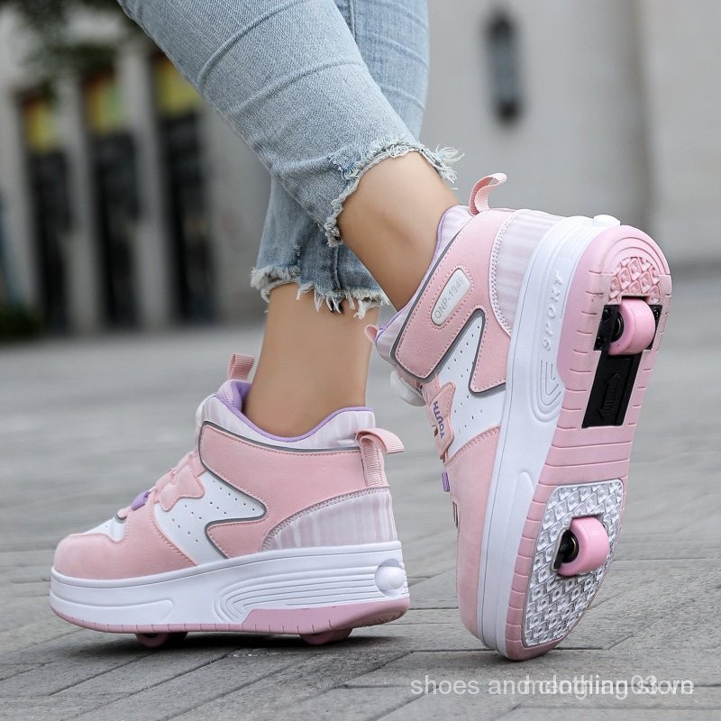 Mới - Giày trượt patin Heelys cho thanh niên và trẻ em, không phát sáng, giao hàng nhanh chóng