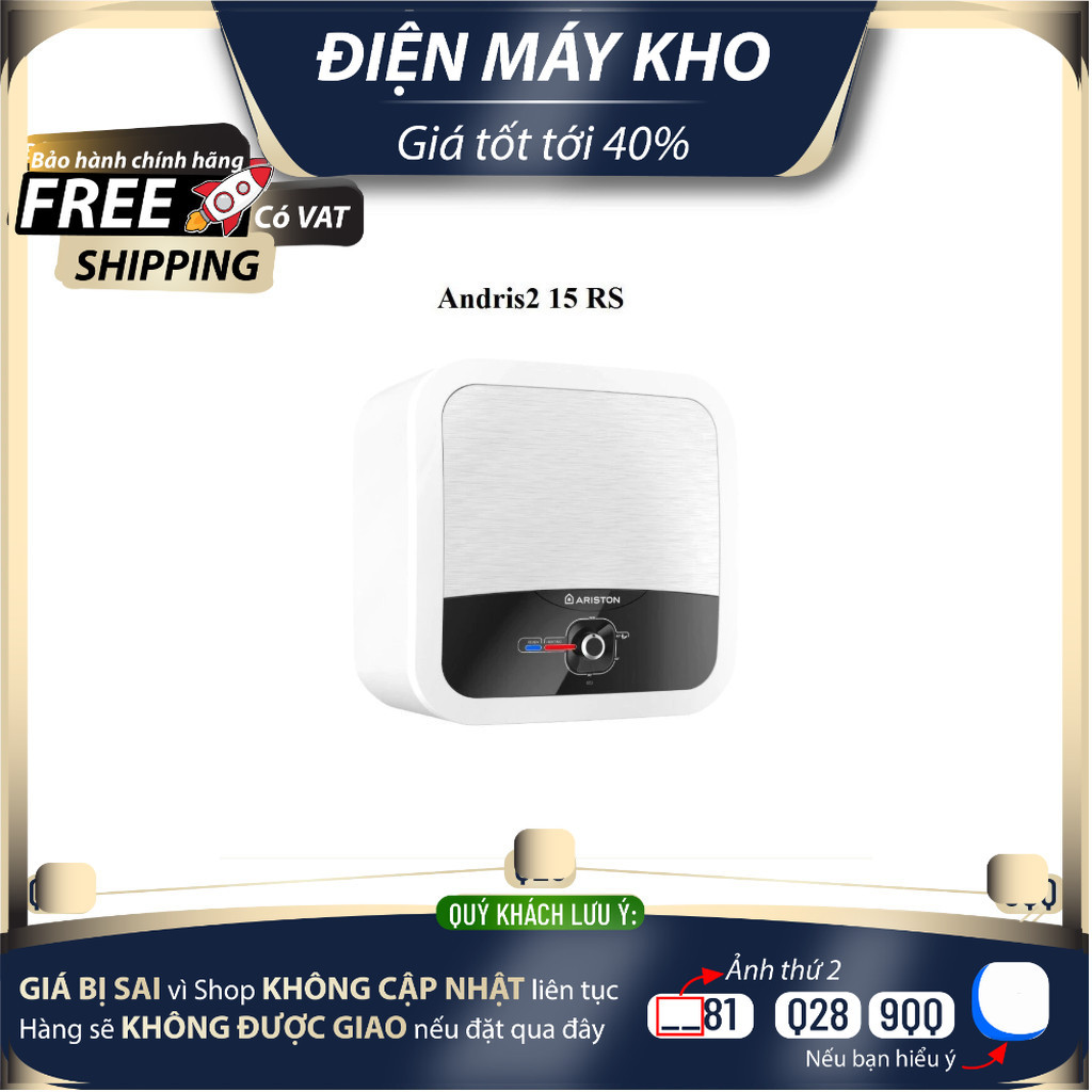 AN2 15RS Máy Nước Nóng 15 Lit  Ariston AN2 15RS - 2.5 - FE (2500W) - Hàng chính hãng