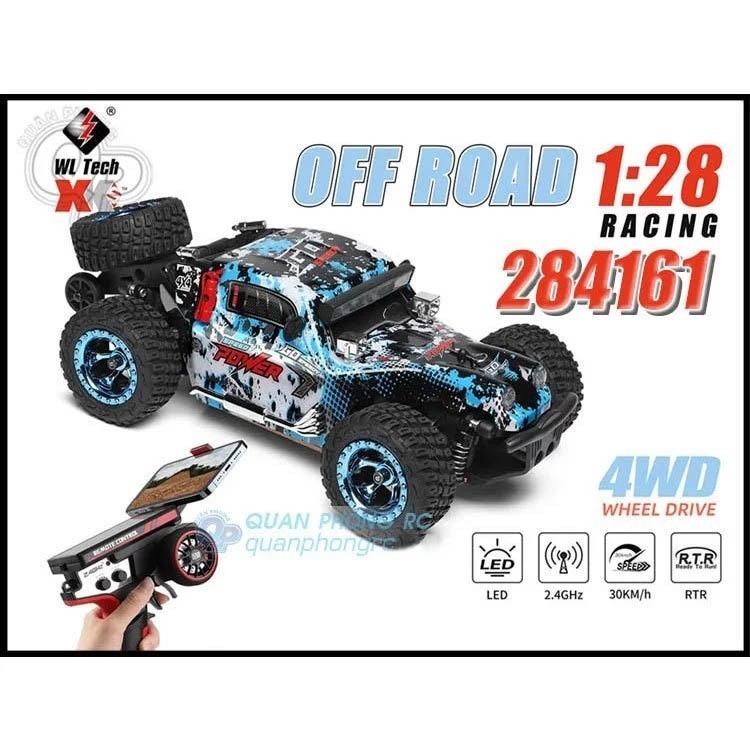 Xe Điều Khiển WLtoys 284161 1/28 2.4G 4WD Brushed RC Off Road Car