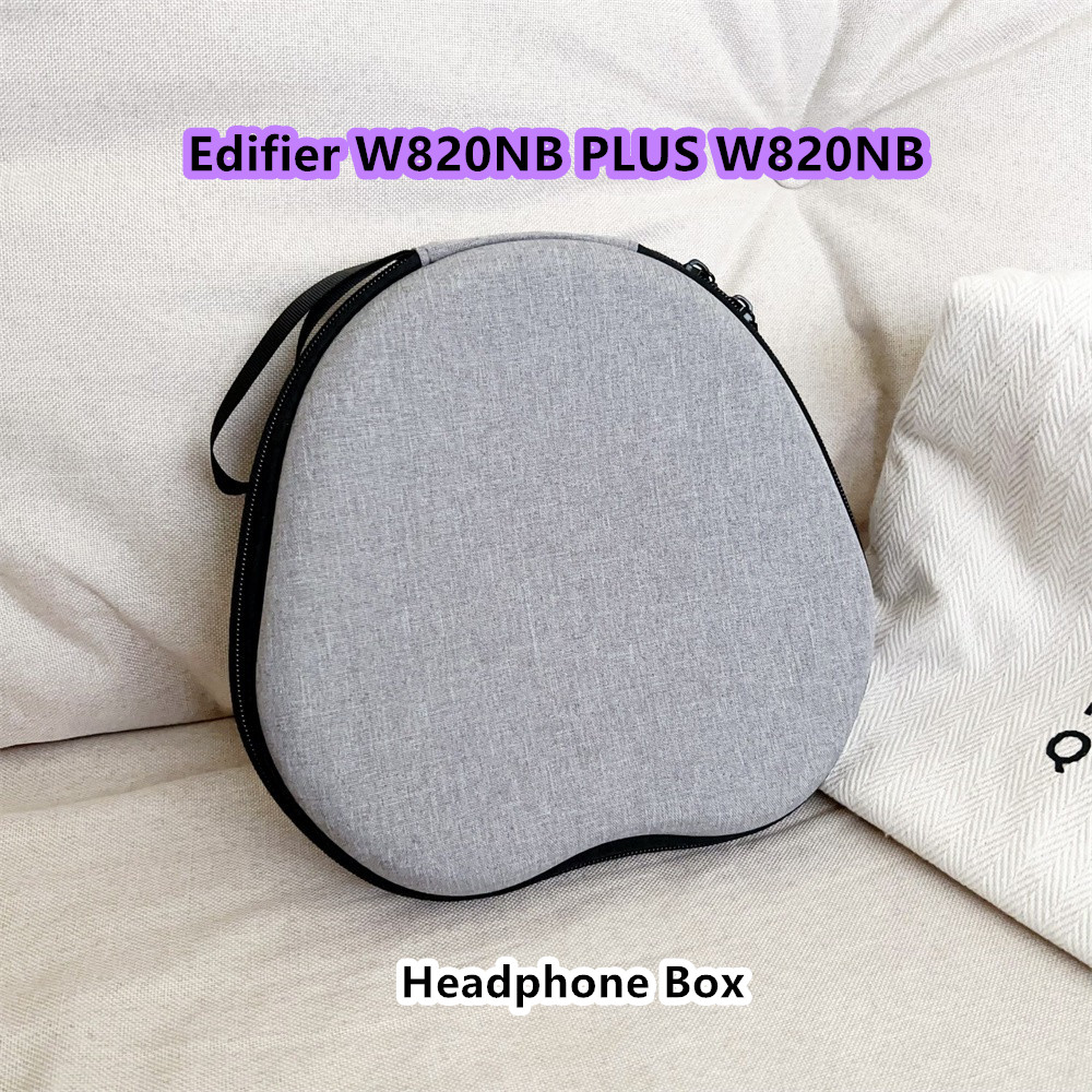 Dành Cho Edifier W820NB PLUS W820NB Ốp Lưng Cứng Tai Nghe Màu Đen Nguyên Chất Tai Nghe Earpads Vỏ EV