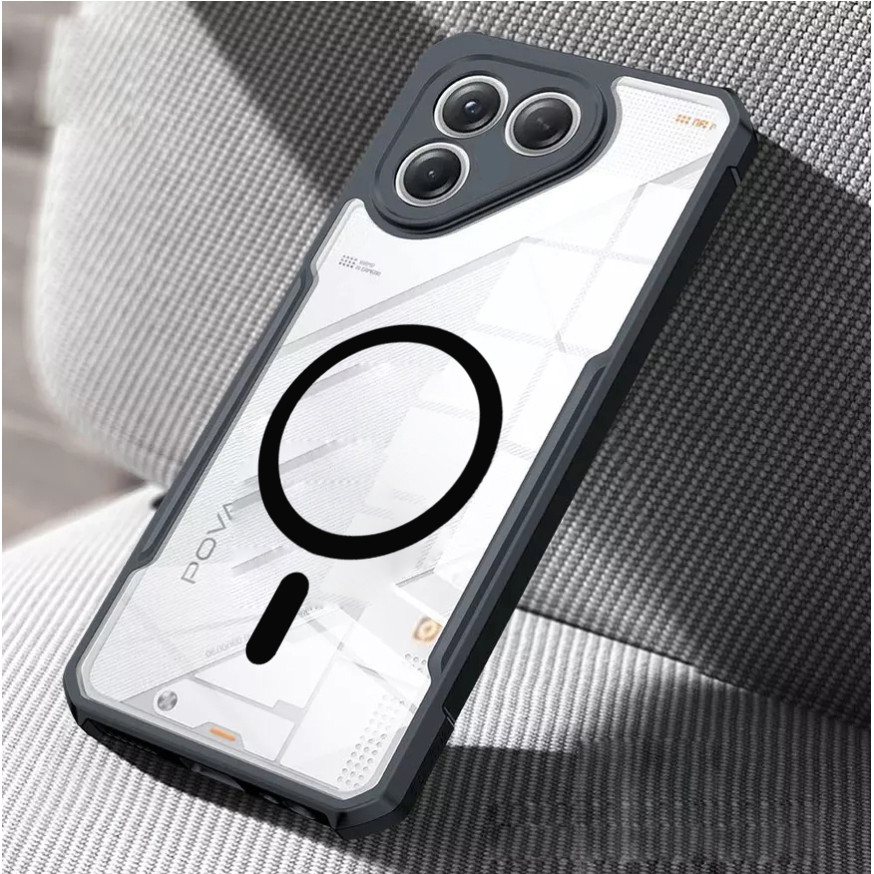 Vỏ Cho Tecno Pova 7 4G 5G Neo LJ6 Ultra LJ9 Vỏ Bảo Vệ Acrylic Chống Rơi Có Nhãn Dán Từ Tính