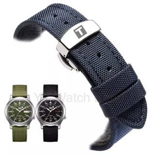  18   20   22   24mm Dây Da Vải Cho Tissot 1853 Spur T116.617 Sao Biển T120 Le Locle Dây Đồng Hồ Mềm Chống Thấm Nước Thay Thế Vòng Tay Đồng Hồ Cho Nam Nữ 