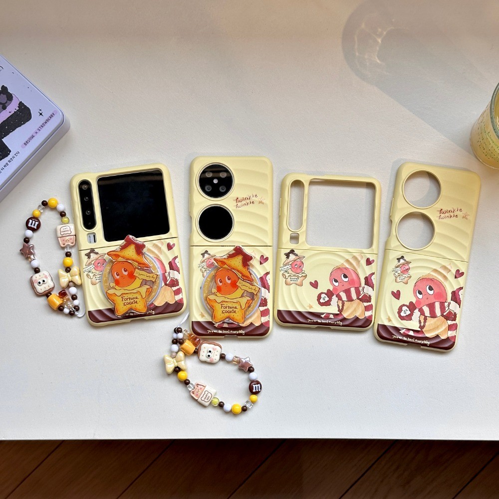 Ốp Lưng Cho Huawei Pocket 2 Pura X Ốp Lưng TwinkleTwinkle Fortune Cookie Từ Thu Hút Chân Đế Vòng Tay