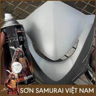 Samurai 124 - Chai sơn xịt sơn xe máy Samurai 3/124 màu bạc _ Silver