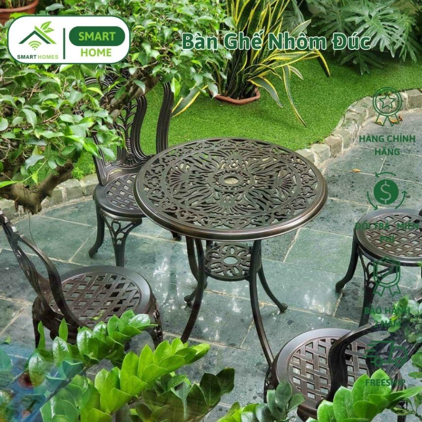 Bộ Bàn Ghế Sân Vườn D68-MĐ - SMARTHOMES