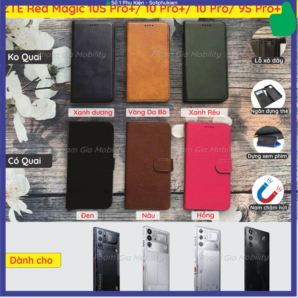 Bao da ZTE Nubia Red Magic 10S Pro+ 10S 10 S Pro Plus Air/ Redmagic 9S 9 S Pro+/ 9S Pro chất liệu da