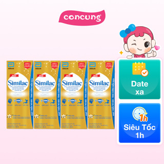 Thực phẩm bổ sung sữa tiệt trùng Similac hương vani 180ml (Lốc 4 hộp)
