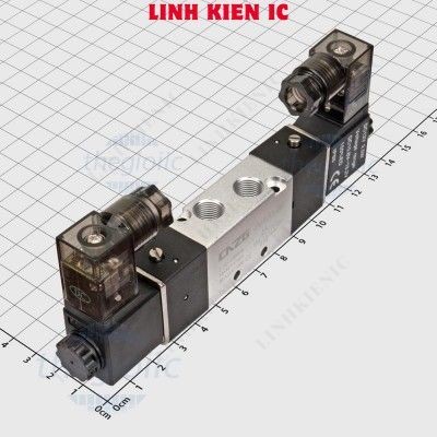 4V120-06-12 Van Khí Nén Điện Từ 12VDC 5 Cổng 2 Vị Trí Linhkien IC