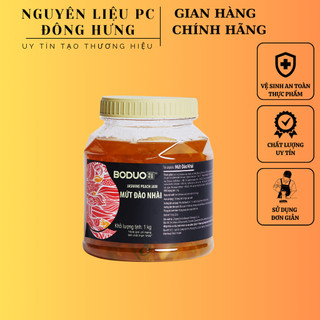 Mứt sốt đào nhài boduo Pha chế trà hoa quả Hộp 1kg ( cam nhài) Hàng chính hãng
