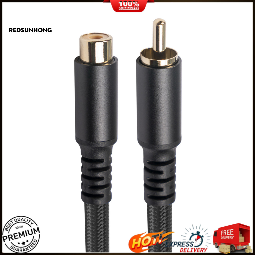 RH.B AV Cáp Nối Dài Độ Trung Thực Cao Ổn Định Lossless Truyền Cắm Chơi RCA Nam Sang Nữ Đầu Sen Nối Dài Dây Đồng Trục Cho Loa