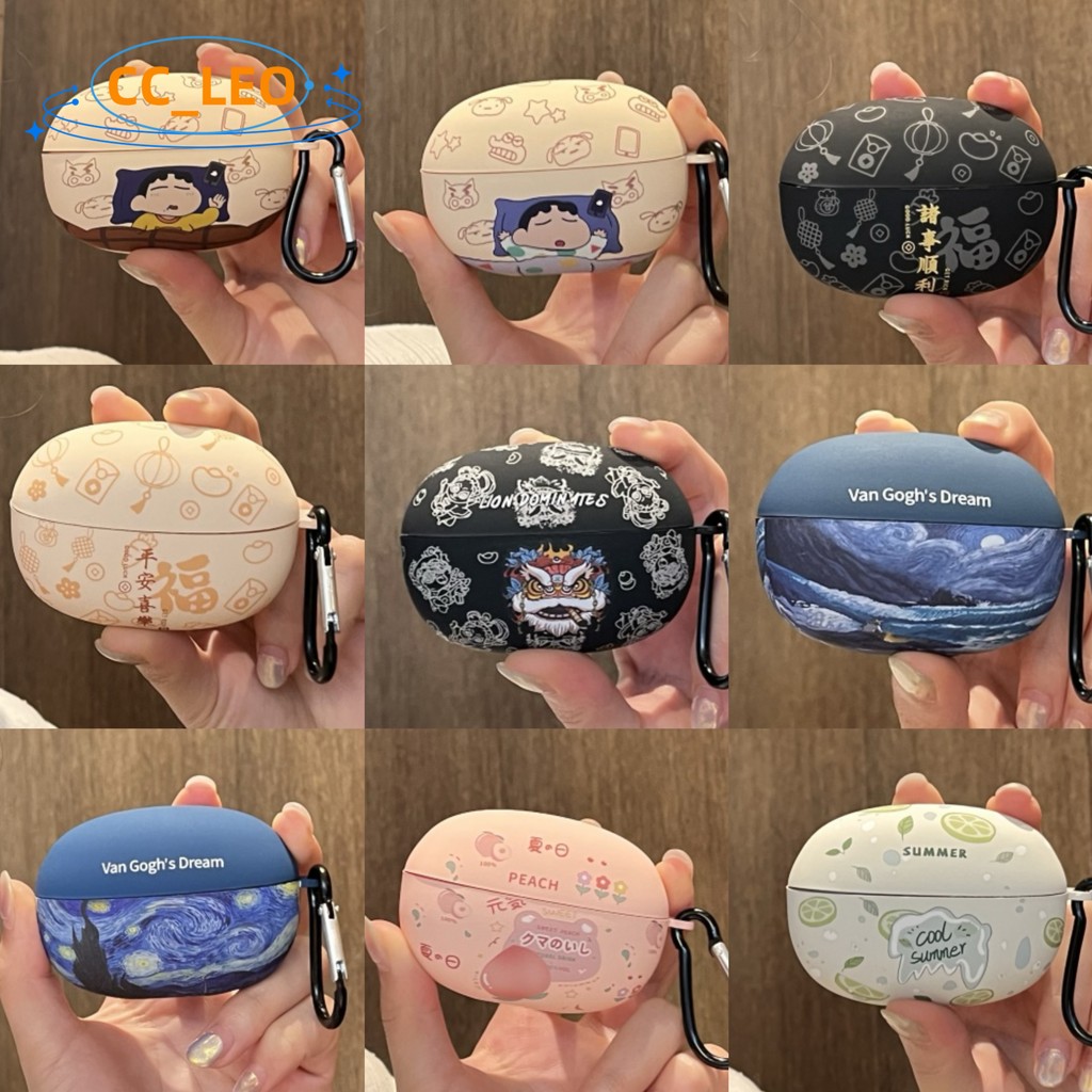 for UGREEN ClipBuds Pro Case Cute Crayon Shin-chan Peach Cartoon Clear Soft Case Suitable for UGREEN