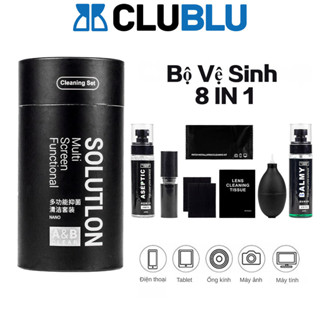 -CLUBLU- Bộ Vệ Sinh Chuyên Nghiệp 8 Món Cho Màn Hình Laptop Bàn Phím Điện Thoại Ống Kính Máy Ảnh