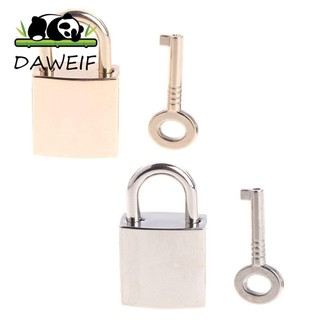 Daweif Mini Khóa Hộp Đựng Có Chìa Khóa Cải Tiến Nhà Cửa Phần Cứng Đồng Nhật Ký Sách Nhỏ