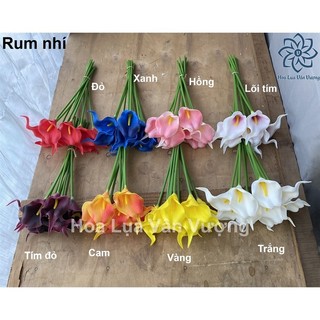 Hoa giả, hoa rum cao su nhí cắm bình trang trí