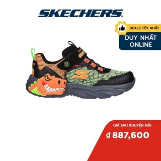 Skechers Bé Trai Giày Thể Thao Thường Ngày, Đi Học Dino-Lights - 400615L-BKOR (June_Live)
