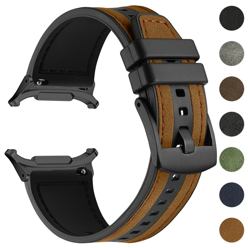 Dây Đeo Silicon Da Cho Samsung Galaxy Watch 7 Ultra 47mm Thể Thao Nam Nữ Vòng Tay Vòng Tay Vòng Cho 