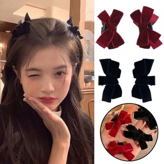 Nơ nhung kẹp tóc lãng mạn bướm nơ nhung kẹp tóc cho nữ y5l5