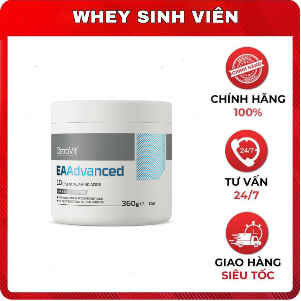 OstroVit EAA Advanced (360g) Hỗ Trợ Phục Hồi & Bổ Sung Điện Giải, 30ser tại Whey Sinh Viên Hải Phòng