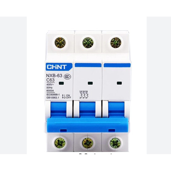 Aptomat MCB 3 Pha Chint NXB-63: 32A, 40A, 63A ;Dòng Cắt 6KA~10KA; (Hàng chính hãng)