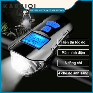 [Arebubble] Đèn Pin Led Sạc usb Chống Thấm Nước Gắn Tay Lái Xe Đạp Có Màn Hình lcd Hiển Thị Tốc Độ
