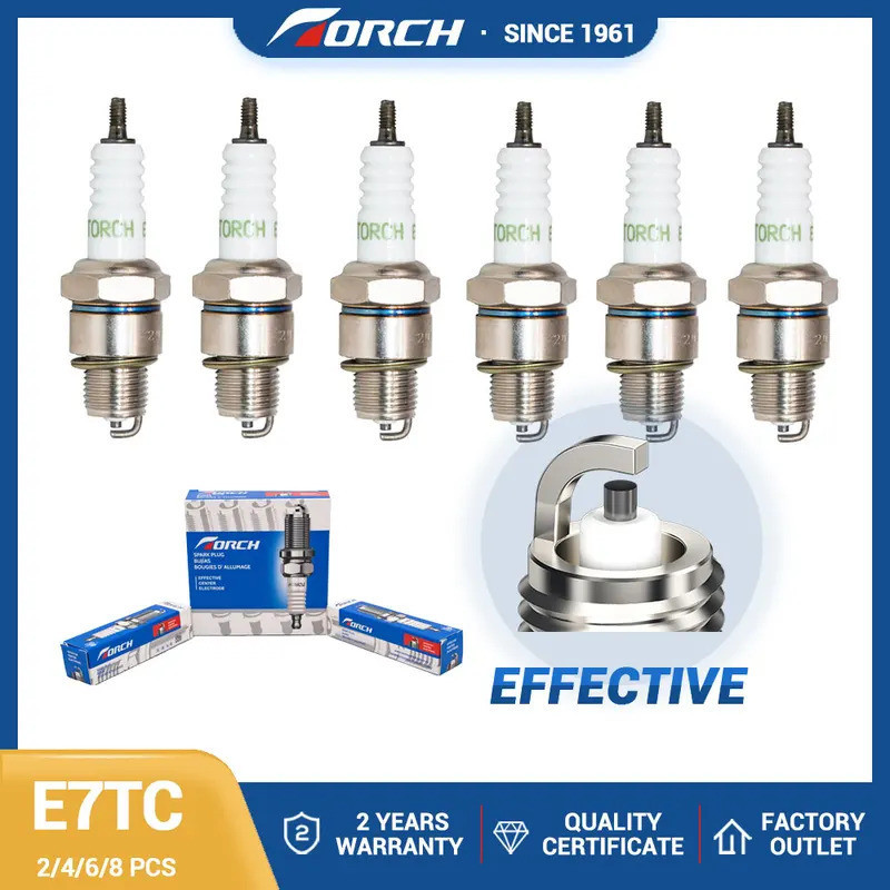 2-8 Chiếc Bugi E7TC Thay Thế Cho Nến 5111 / BP7HS Denso W22FP W22FP-U W22FPUS FLAT 603302211 TOYOTA 