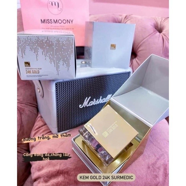 Kem dưỡng trắng chống lão hoá Surmedic sur medic caviar repair vital cream 24k gold sur.medic vàng 2